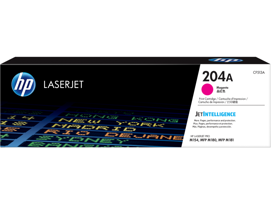 HP 204A Magenta Original LaserJet Toner Cartridge, CF513A