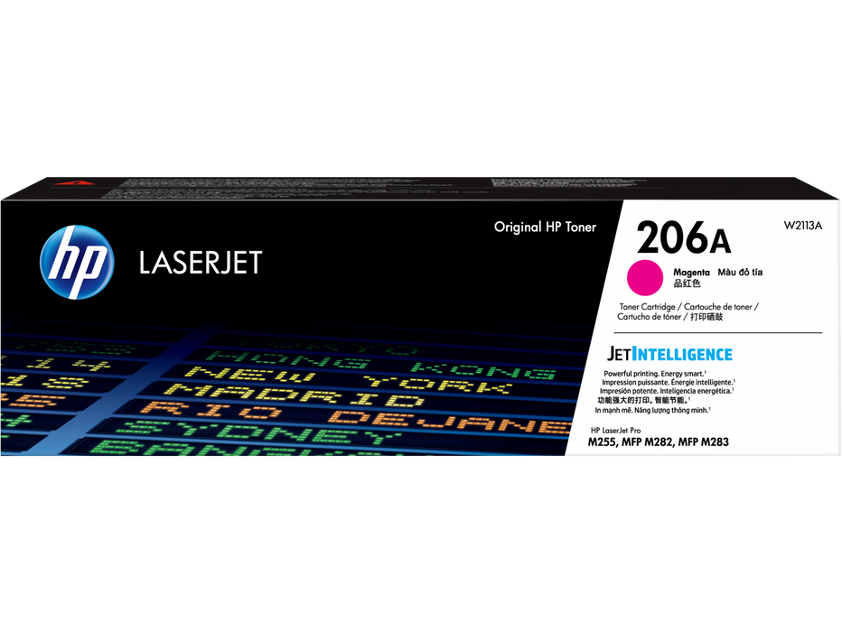 HP 206A Magenta Original LaserJet Toner Cartridge, W2113A