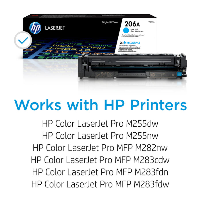 HP 206A Magenta Original LaserJet Toner Cartridge, W2113A