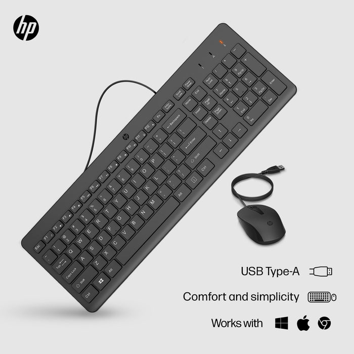 HP 150 Wired Mouse and Keyboard Combo