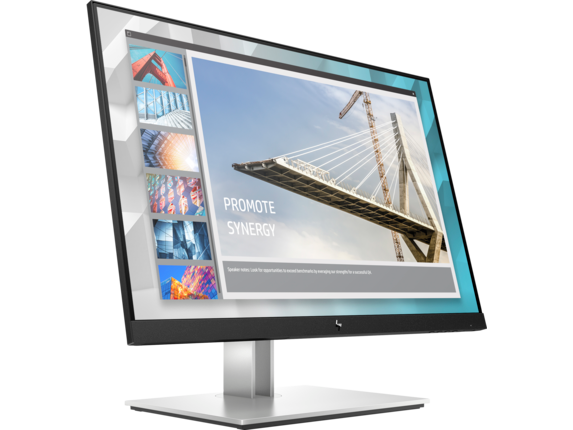 HP E24i G4 - E-Series - LED monitor - 24" - 1920 x 1200 WUXGA @ 60 Hz - IPS - 250 cd/m2 - 1000:1 - 5 ms - HDMI, VGA, DisplayPort - black