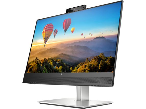 HP E24m G4 Conferencing - E-Series - LED monitor - 23.8" - 1920 x 1080 Full HD (1080p) @ 75 Hz - IPS - 300 cd/m2 - 1000:1 - 5 ms - HDMI, DisplayPort, USB-C - speakers - silver (stand), black head