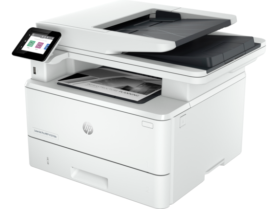 HP LaserJet Pro MFP 4101fdw-Multifunction-Print, copy, scan, fax-Laser-USB 2.0, USB host-Up to 42 ppm black (ISO, letter), Up to 36 ipm duplex (letter)-As fast as 6.1 sec-1200 dpi x 1200 dpi-2.7Inch Color Touch Screen-Clock Speed 1.2GHz-Automatic Document