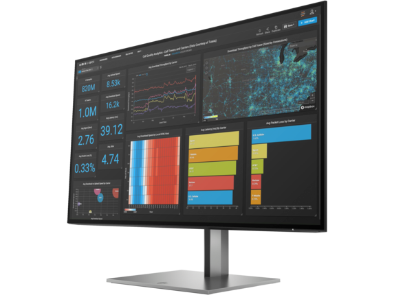 HP Z27q G3 - LED monitor - 27" - 2560 x 1440 QHD @ 60 Hz - IPS - 350 cd/m2 - 1000:1 - 5 ms - HDMI, 2xDisplayPort - silver