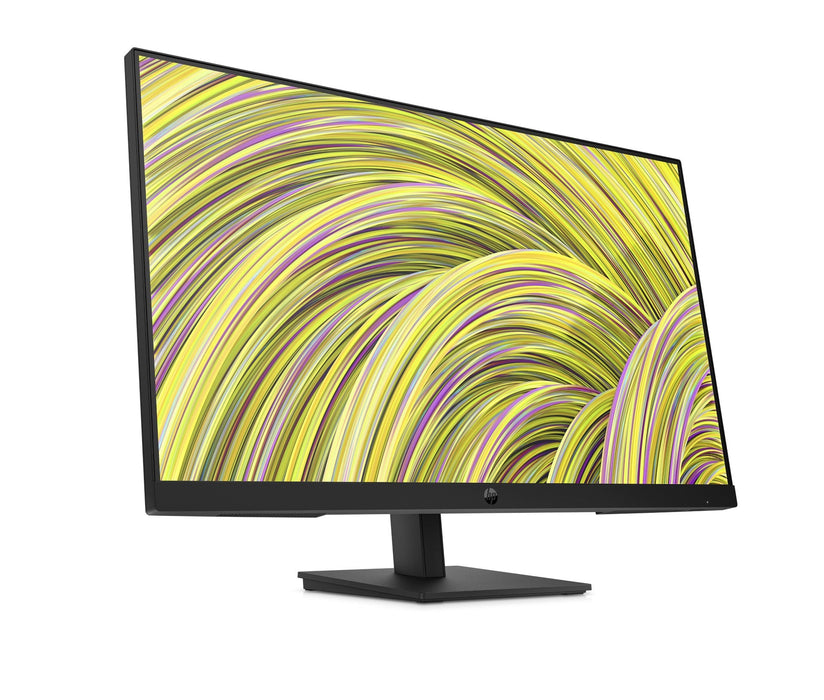 HP P27h G5 FHD Monitor - 27 inch - 16:9 - 5ms GtG (with overdrive) - FHD (1920 x 1080 @ 75 Hz) - IPS - Anti-glare - Flat - 250 nits - 1000:1 - 82 ppi - 8 bit (6 bit + FRC) - 72% NTSC - 178/178 - 1 DisplayPort 1.2 - 1 HDMI 1.4 - 3 years limited warranty